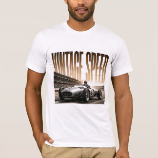 Vintage Speed Luxury Racing Editorial Graphic T-Shirt