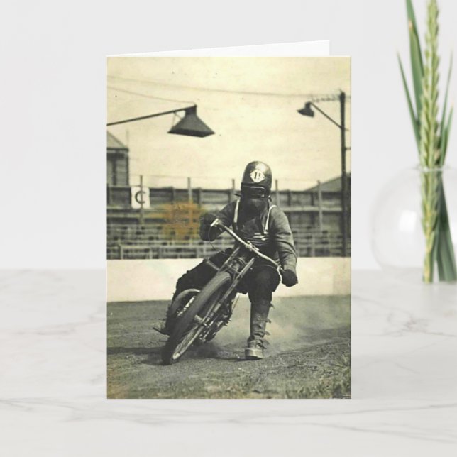 VINTAGE SPEEDWAY. CARD (Front)