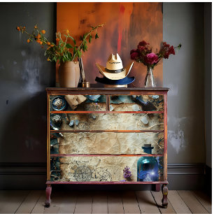 Vintage Spell Bottle Decoupage Print  Tissue Paper