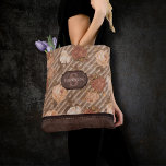 Vintage Spice Copper Rose | Rustic Floral Monogram Tote Bag<br><div class="desc">Rugged Elegance! Antique hand-painted orange and peach watercolor roses in a simple and sophisticated enough to bring just a pop of colour while maintaining a modern minimalist vibe. From the "Vintage Rose" collection, this design features a natural, earthy palette with artistic roses with a rustic yet elegant theme. For customisations...</div>