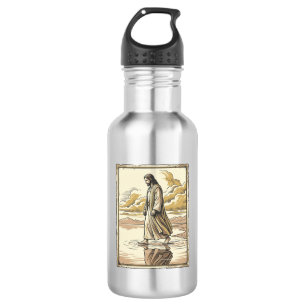 Vintage Spiritual Water Walk Engraving 532 Ml Water Bottle
