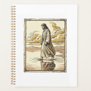 Vintage Spiritual Water Walk Engraving Planner