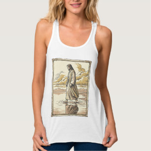 Vintage Spiritual Water Walk Engraving Singlet