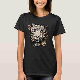 Vintage Splash Art Jaguar Animal T-Shirt