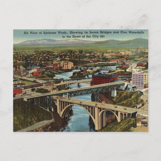 Vintage, Spokane, Washington Postcard (Front)