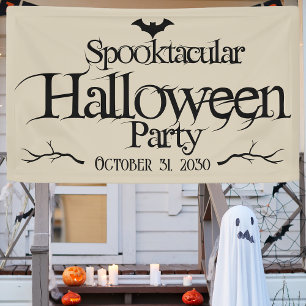 Vintage Spooktacular Batty Adult Halloween Party  Banner