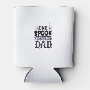 Vintage Spooktacular Dad Halloween Shirt Design_1 Can Cooler