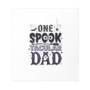 Vintage Spooktacular Dad Halloween Shirt Design_1 Notepad