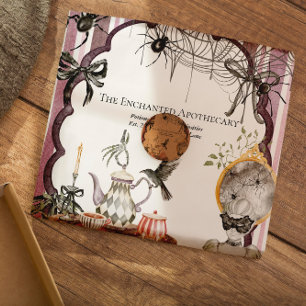 Vintage Spooky Cottagecore Halloween   Business Tissue Paper