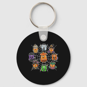 Vintage Spooky Nuggets Meal Bucket Happy Halloween Key Ring