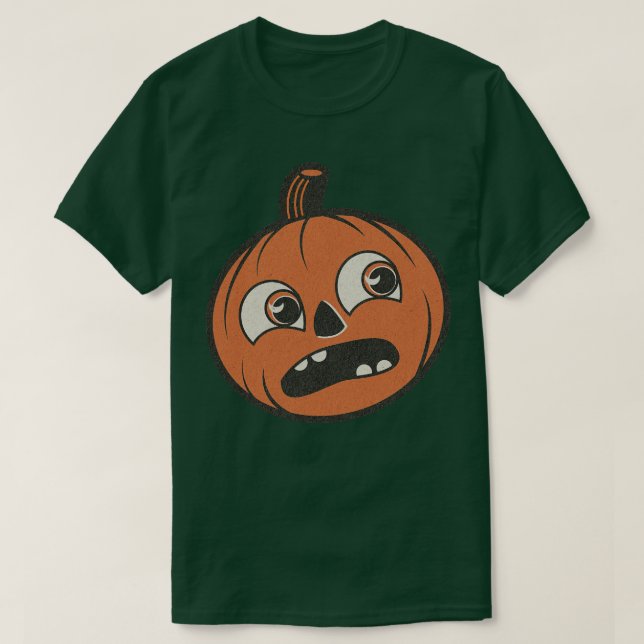 Vintage Spooky Pumpkin T-Shirt (Design Front)