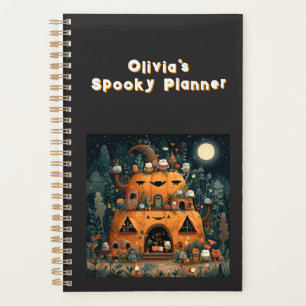 Vintage Spooky Season Pumpkin House Halloween Planner