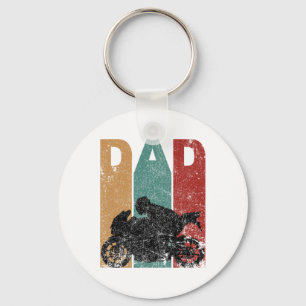 Vintage Sport Bike Dad Fathers Day Gift Biker Moto Key Ring