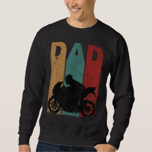 Vintage Sport Bike Dad Fathers Day Gift Biker Moto Sweatshirt