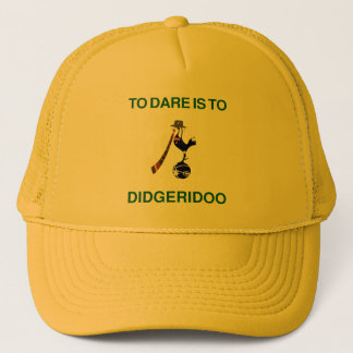 Vintage “Sporting Emblem” with Didgeridoo Motif Trucker Hat