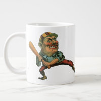 Vintage Sports, Angry Baseball Player Batter