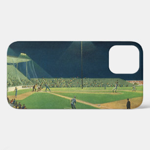Vintage Sports, Baseball Game at Night iPhone 12 Case