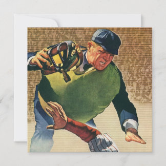 Vintage Sports Baseball Player, the Umpire