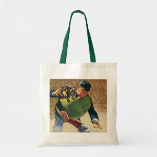 Vintage Sports Baseball Player, the Umpire Tote Bag