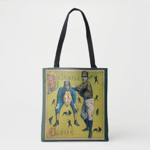 Vintage Sports Baseball Players at the Home Game Tote Bag