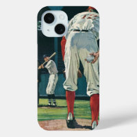 Vintage Sports Baseball Players Pitcher on Mound