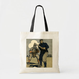 Vintage Sports Baseball Players, Stylised Art Tote Bag