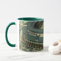 Vintage Sports Baseball Stadium, Aerial View