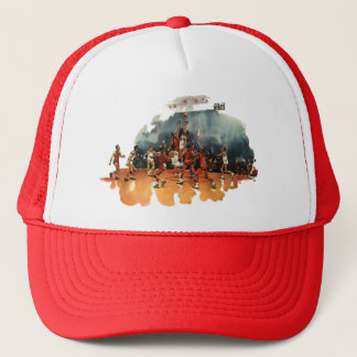 Vintage Sports Basketball Game, Basketball Players Trucker Hat