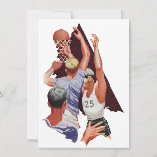 Vintage Sports, Basketball Players in a Game