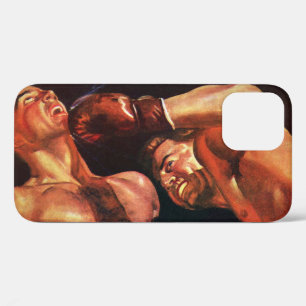 Vintage Sports Boxing, Boxers Punching Fight iPhone 12 Case