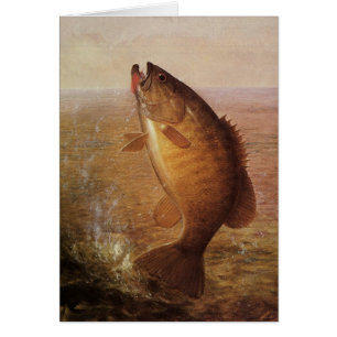 Vintage Sports Fishing, Largemouth Brown Bass Fish