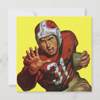 Vintage Sports Football Player Running Back No. 31