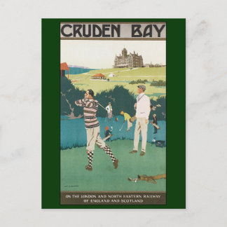 Vintage Sports Golf in Scotland, Golfers Golfing Postcard