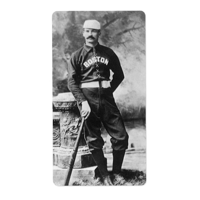 Vintage Sports Photo, Boston Baseball Player (Front)