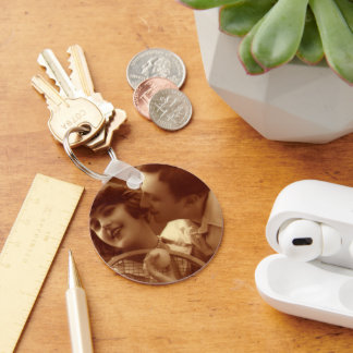 Vintage Sports Tennis, Love and Romance Key Ring