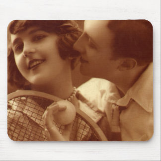 Vintage Sports Tennis, Love and Romance Mouse Pad