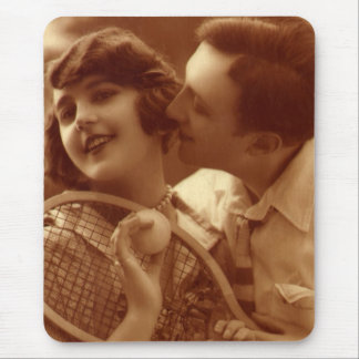 Vintage Sports Tennis, Love and Romance Mouse Pad