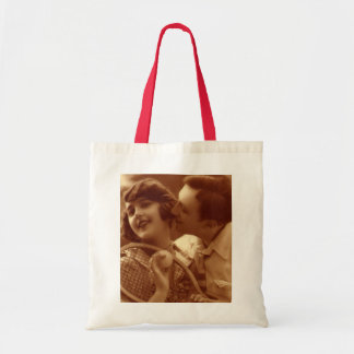 Vintage Sports Tennis, Love and Romance Tote Bag