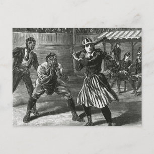 Vintage Sports, Victorian Women's Baseball Teams Postcard