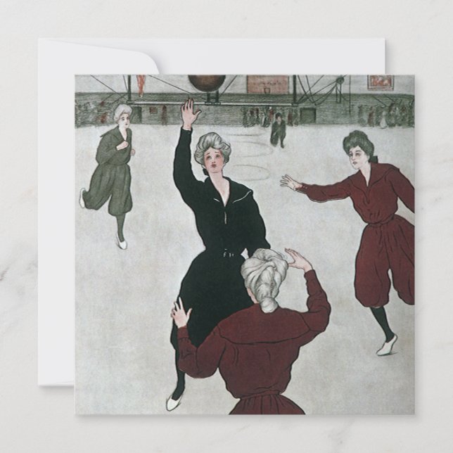 Vintage Sports, Women's Basketball Players in Game (Front)