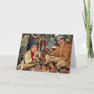 Vintage Sportsmen Father's Day Card