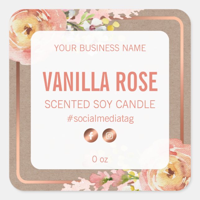 Vintage Spring Arrangements Product Labels (Front)