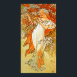 Vintage Spring by Alphonse Mucha Poster<br><div class="desc">Vintage Art Poster "Spring" by Alphonse Mucha,  a Czech Republic Artist.  Alphonse Mucha is well know for his Art Nouveau style and design.</div>