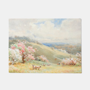 Vintage Spring by Joseph Rubens Powell Doormat