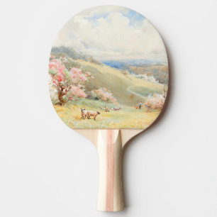 Vintage Spring by Joseph Rubens Powell Ping Pong Paddle