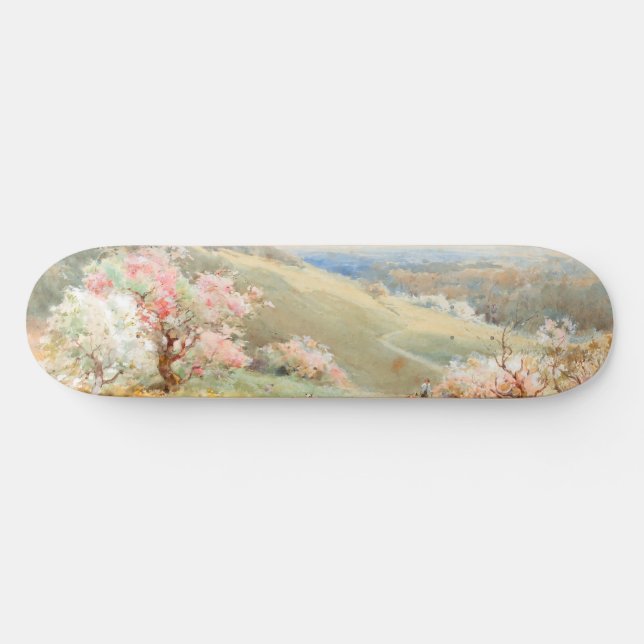 Vintage Spring by Joseph Rubens Powell Skateboard (Horz)
