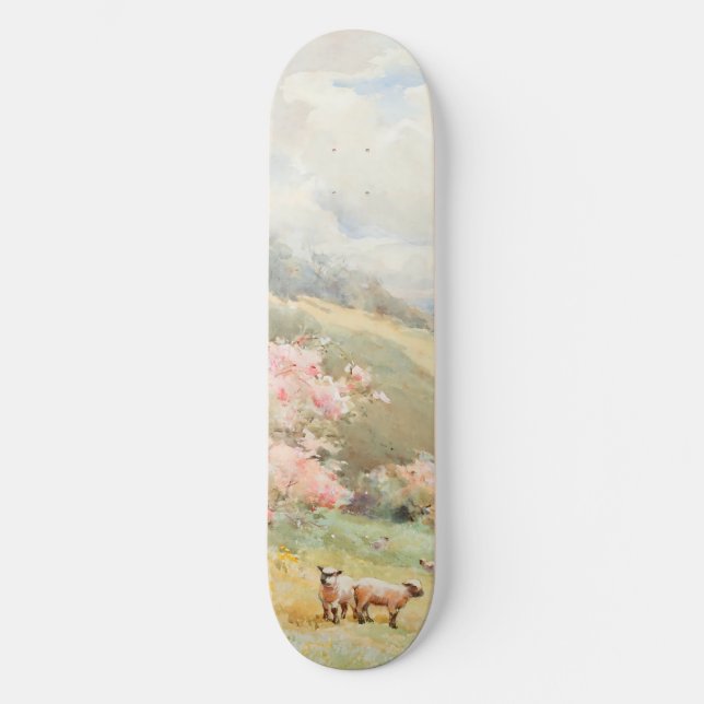 Vintage Spring by Joseph Rubens Powell Skateboard (Front)