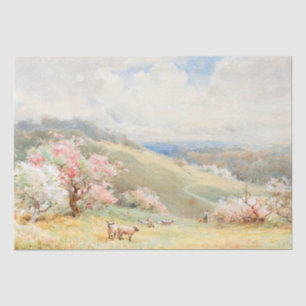 Vintage Spring by Joseph Rubens Powell Tissue Paper
