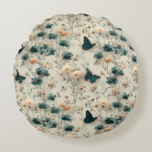 Vintage Spring Flowers and Butterflies