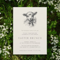 Vintage Spring Lamb Elegant Easter Brunch